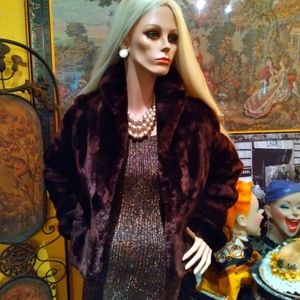 Vintage Genuine Shearling Fur Jacket.